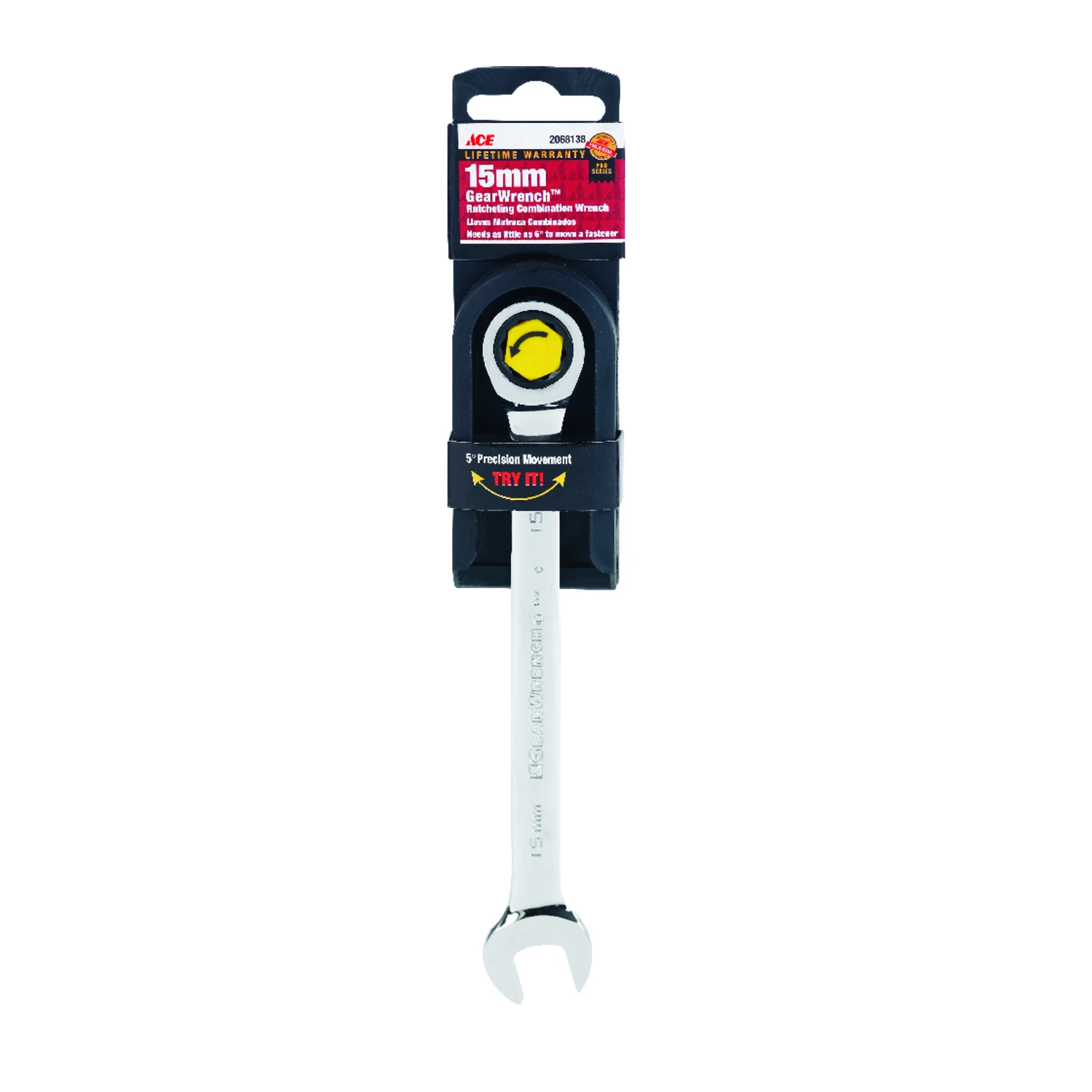 Pro Series Gearwrench 15 Mm X 15 Mm Metric Combination Wrench 7.89 In. Long