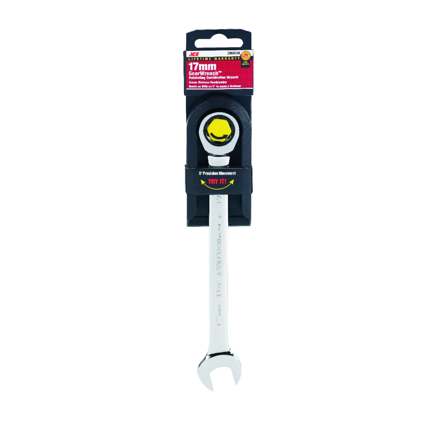 Pro Series Gearwrench 17 Mm X 17 Mm Metric Combination Wrench 8.84 In. Length