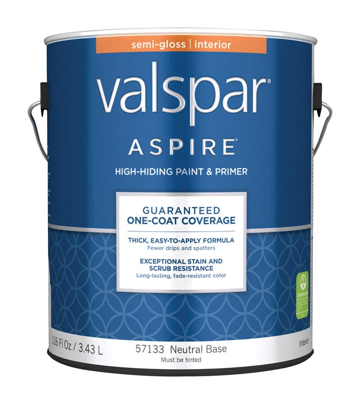 Aspire Semi-gloss Tintable Neutral Base Acrylic Latex Paint And Primer 1 Gallon
