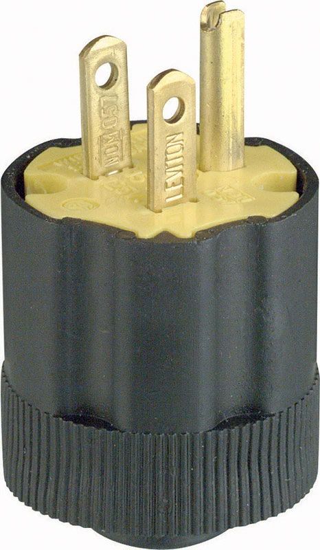 Rubber Grounding Plug 5-15P 18-14 AWG | 2-Pole 3-Wire – Commercial & Residential