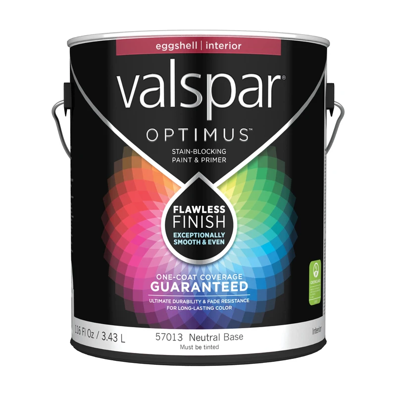 Optimus Eggshell Tintable Neutral Base Acrylic Latex Paint And Primer 1 Gallon