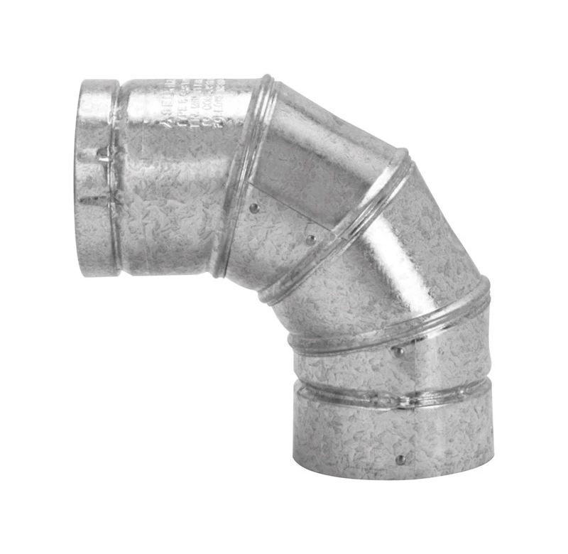 3 In. D X 3 In. D Adjustable 90 Degree Aluminum Stove Pipe Elbow