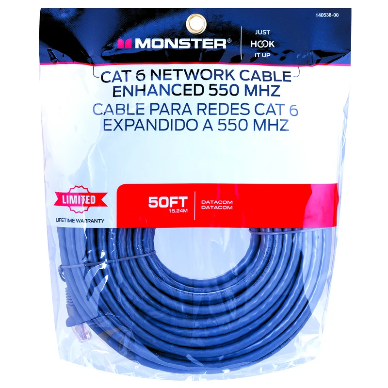 CABLE CAT 6 550 MHZ 50'