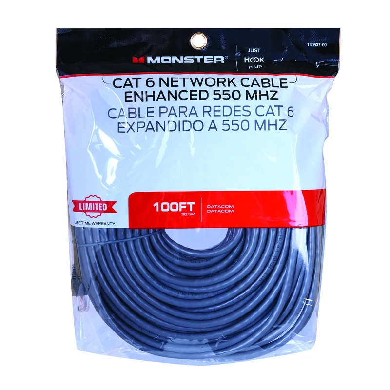 CABLE CAT 6 550 MHZ 100'