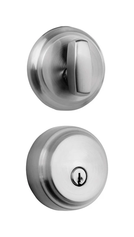Brinks Push Pull Rotate Satin Nickel Steel Deadbolt Brinks Push Pull Rotate Satin Nickel Steel Deadbolt