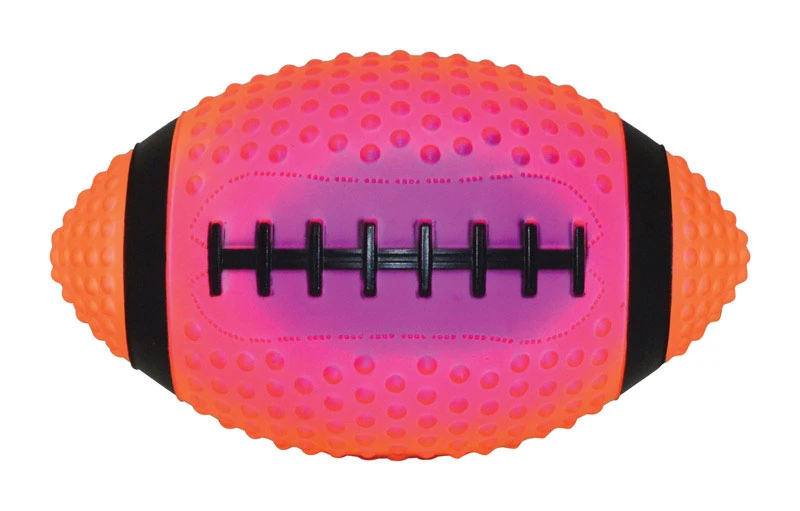 8.5 Inch Multicolored Rubber Football For Ages 3 And Up