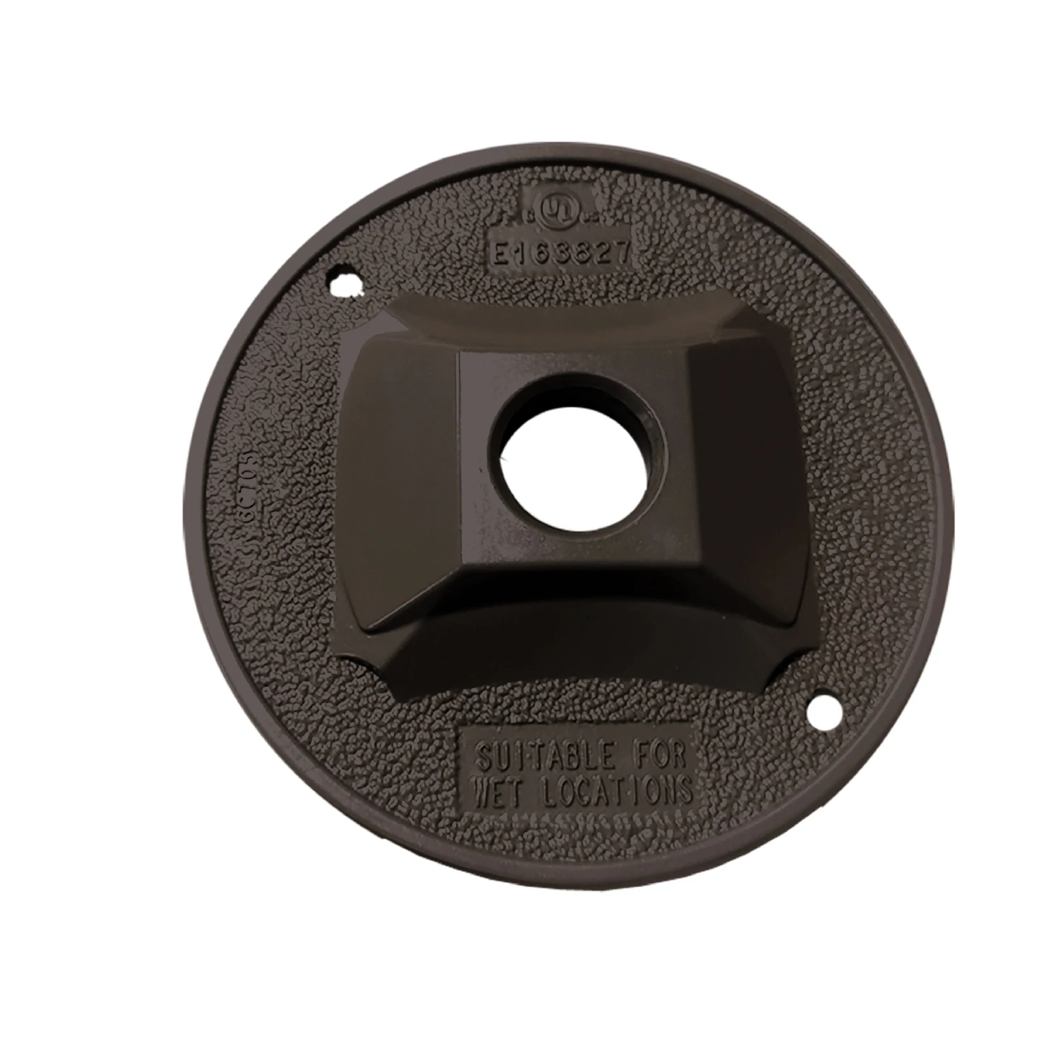 Round Metal Lampholder Cover For Wet Locations, Model 14381br