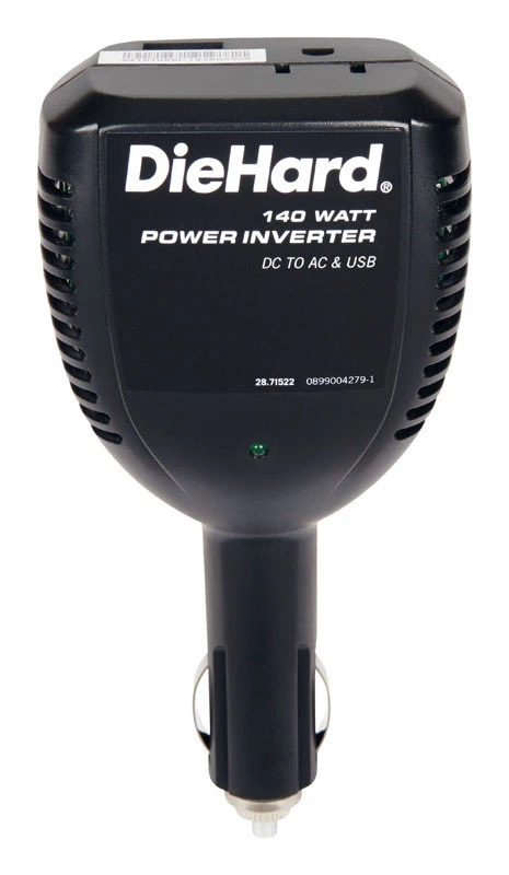120 V 140 W Power Inverter With Usb Port And Safety Features