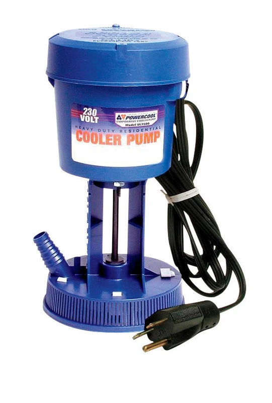 Ul7500-2 230-volt Blue Plastic Evaporative Cooler Pump With Heavy-duty Bearings