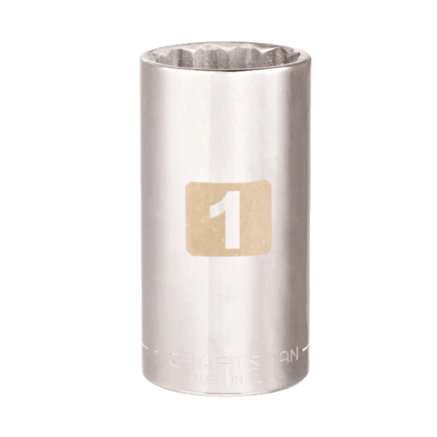 1 In. X 3/8 In. Drive Sae 12 Point Standard Socket - 1 Piece