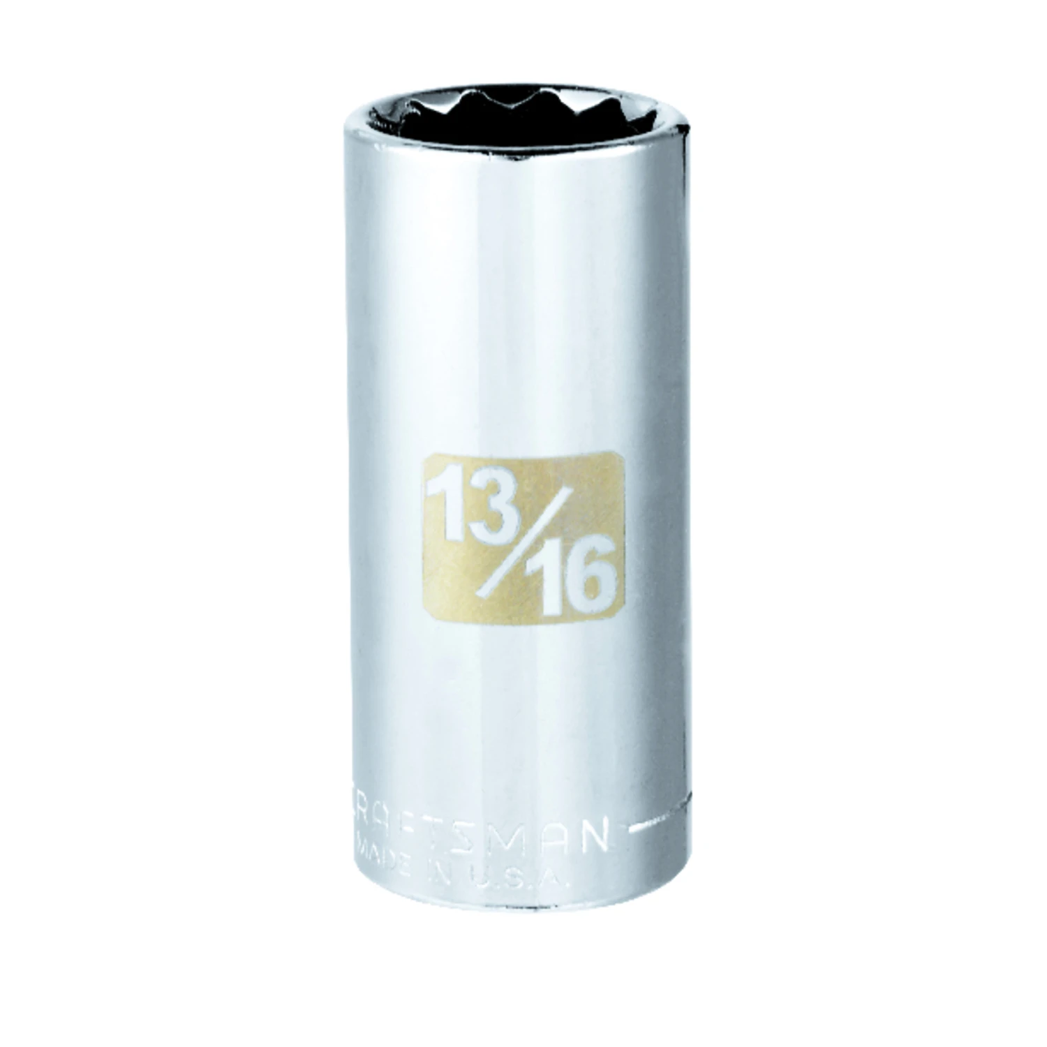 13/16 In. X 3/8 In. Drive Sae 12 Point Deep Socket - 1 Piece