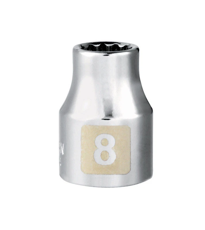 8 Mm X 3/8 In. Drive Metric 12 Point Standard Socket