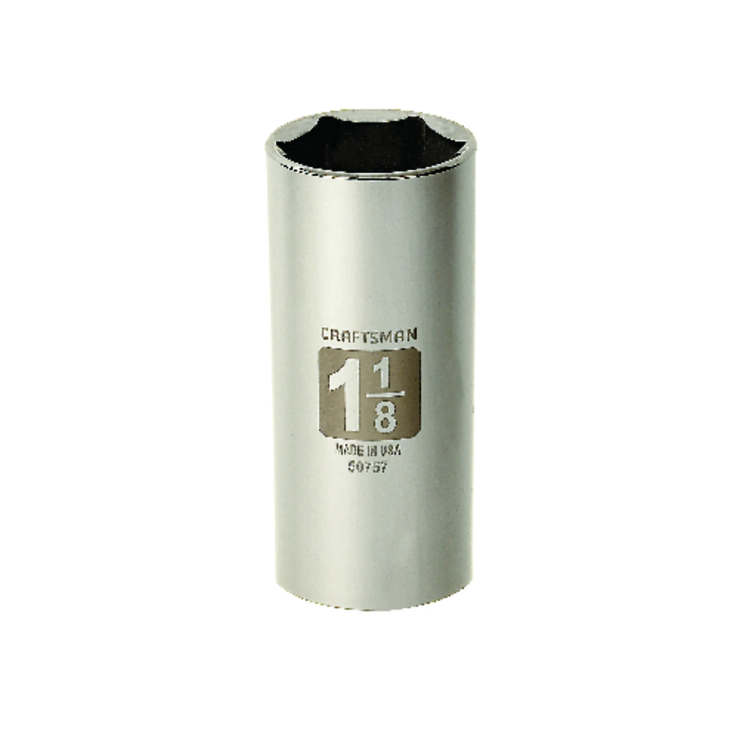 1-1/8 In. X 1/2 In. Drive Sae 6 Point Deep Socket - 1 Piece