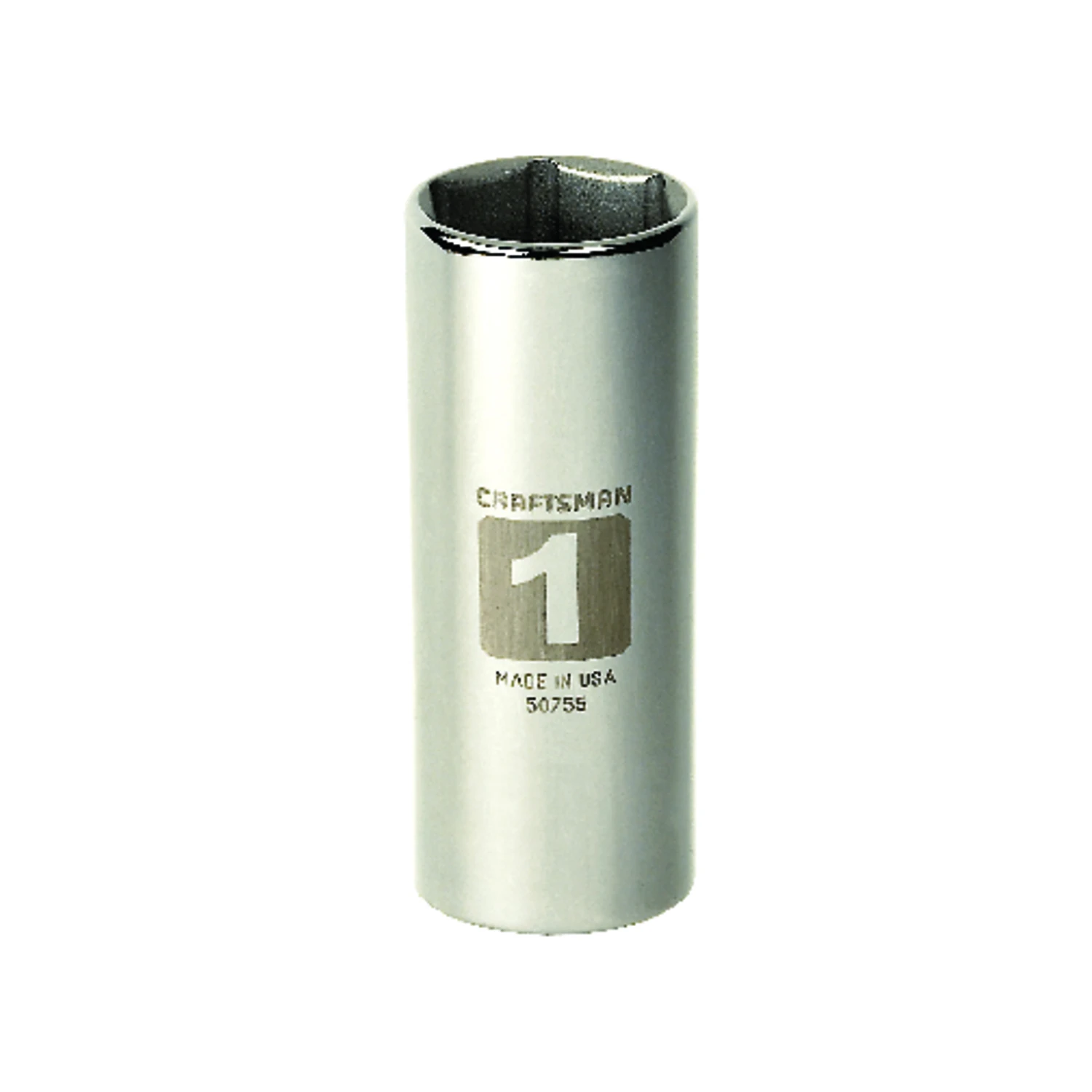 1 In. X 1/2 In. Drive Sae 6 Point Deep Socket - Durable Hand Tool