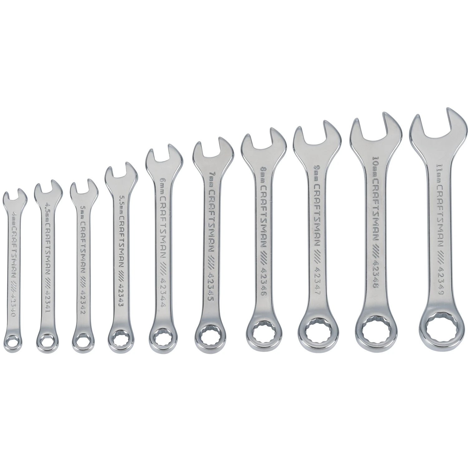 10-piece Metric Ignition Wrench Set For Tight Spaces