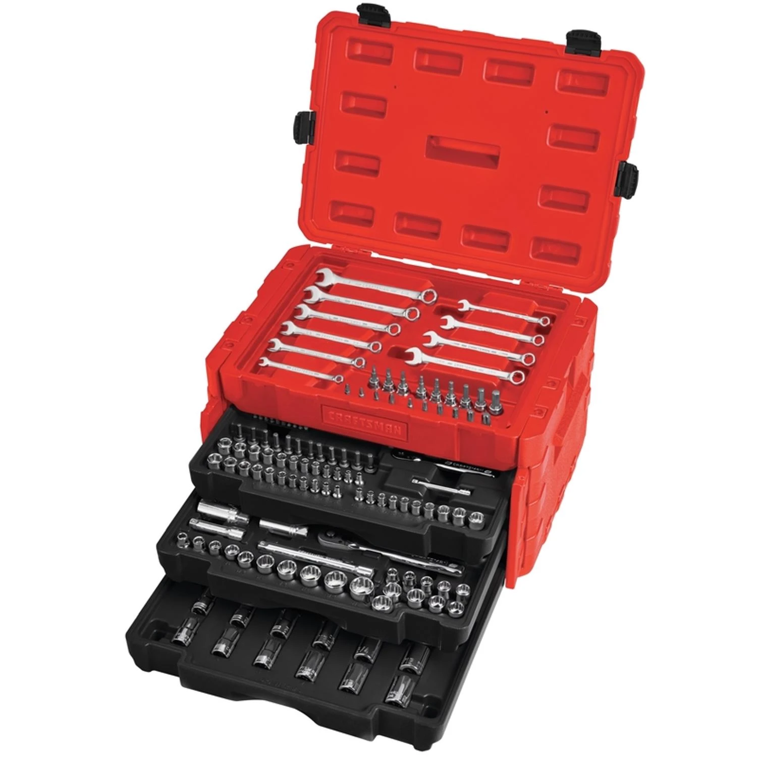 268-piece Metric And Sae 12 Point Mechanic's Tool Set With 3-drawer Case