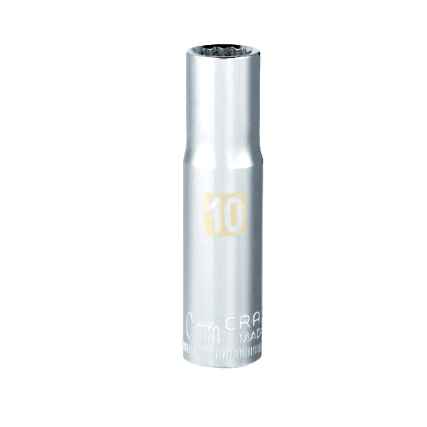 10 Mm X 3/8 In. Drive Sae 12 Point Deep Socket - Single Piece