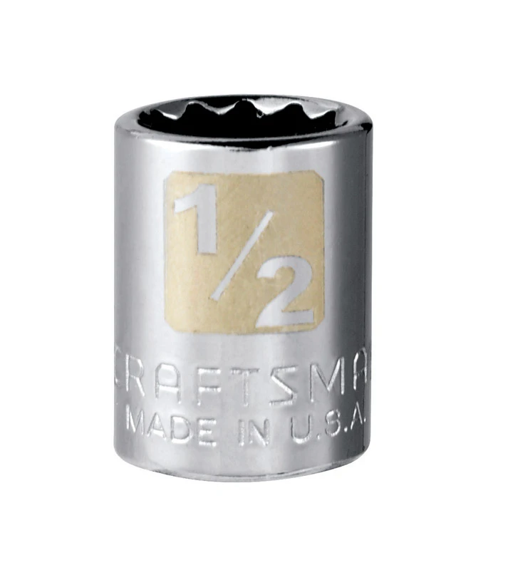 1/2 In. X 3/8 In. Drive Sae 12 Point Standard Socket - 1 Piece