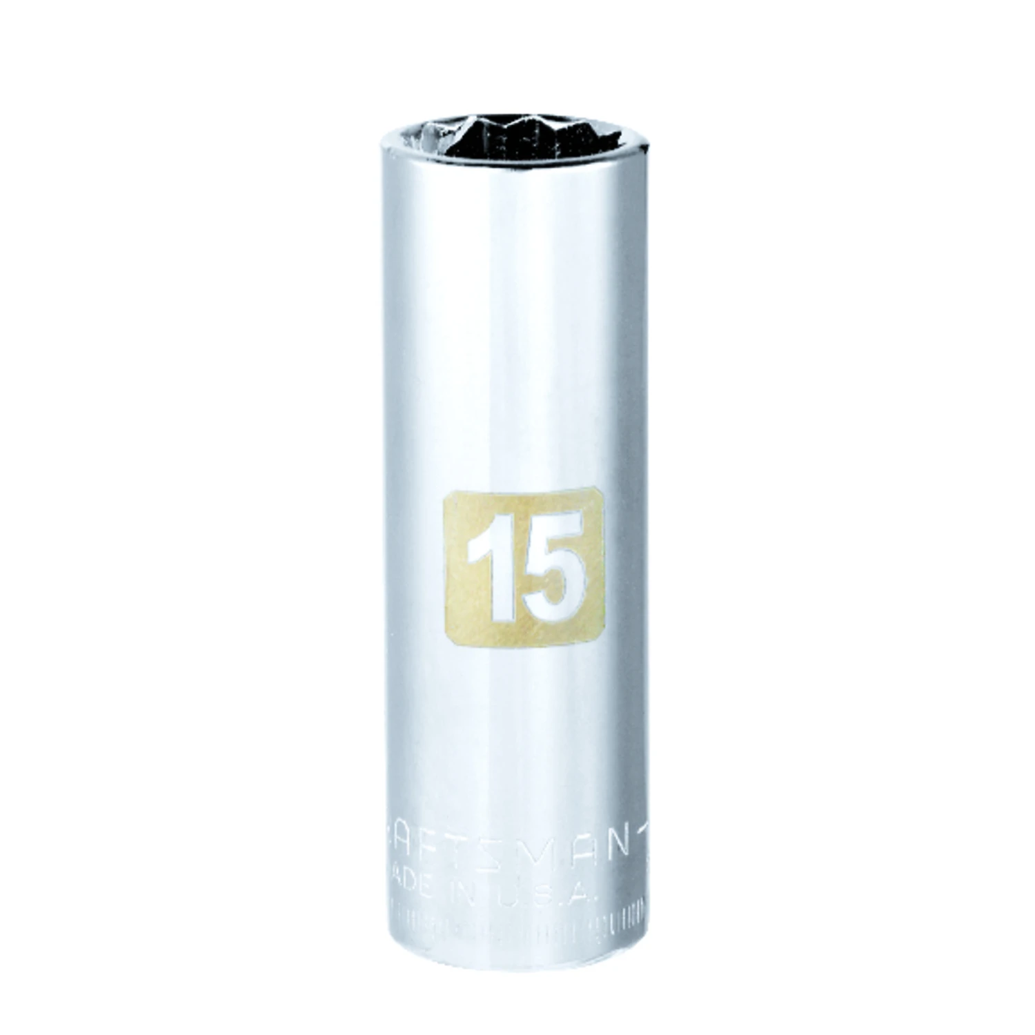 15 Mm X 3/8 In. Drive Metric 12 Point Deep Socket - 1 Piece