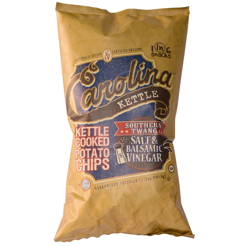 Carolina Salt & Balsamic Vinegar Potato Chips 5 Oz Bagged