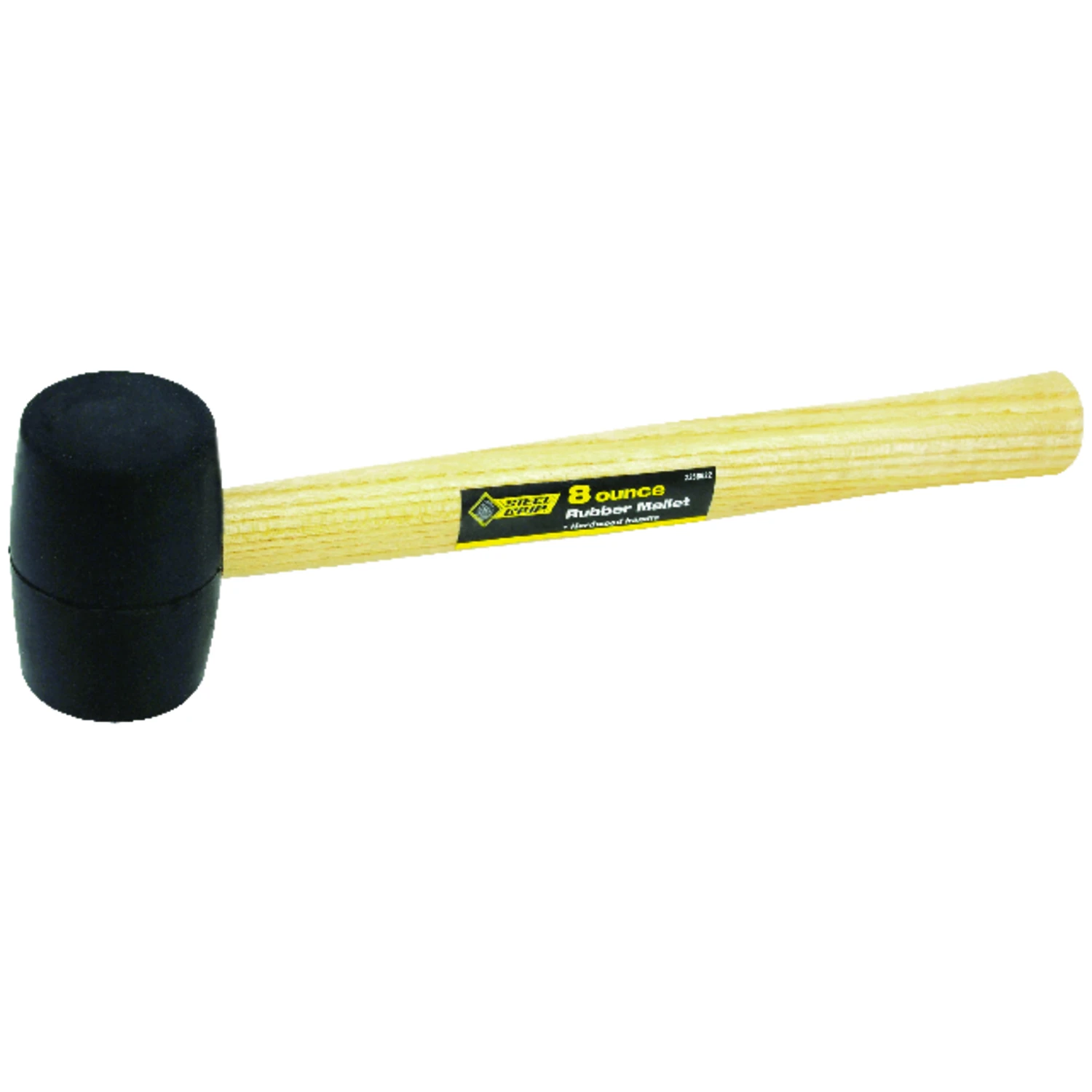 8 Oz Rubber Head Mallet With Wood Handle - 11.75 In Length