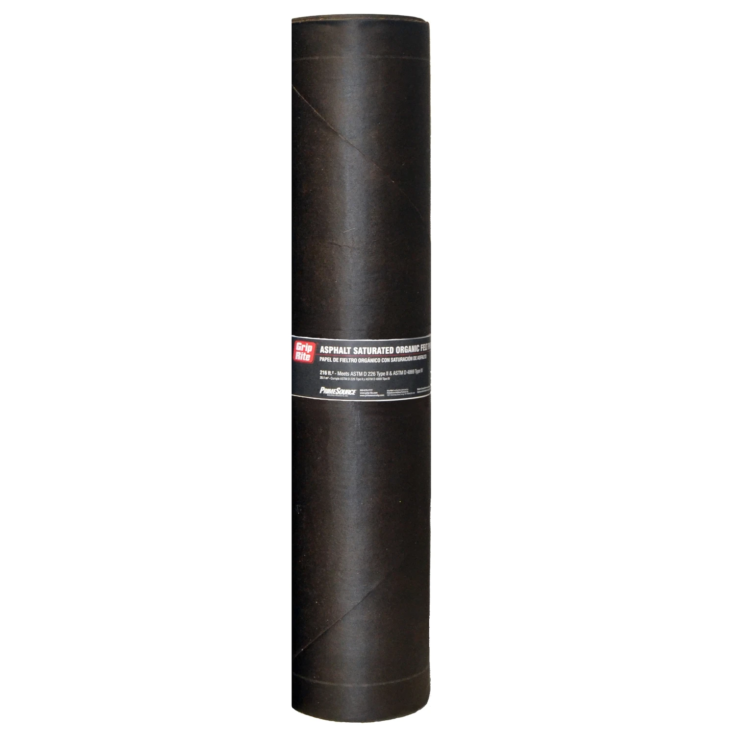 3 Ft. W X 72 Ft. L Asphalt Smooth Saturated Organic Felt Paper 30 Lb Black