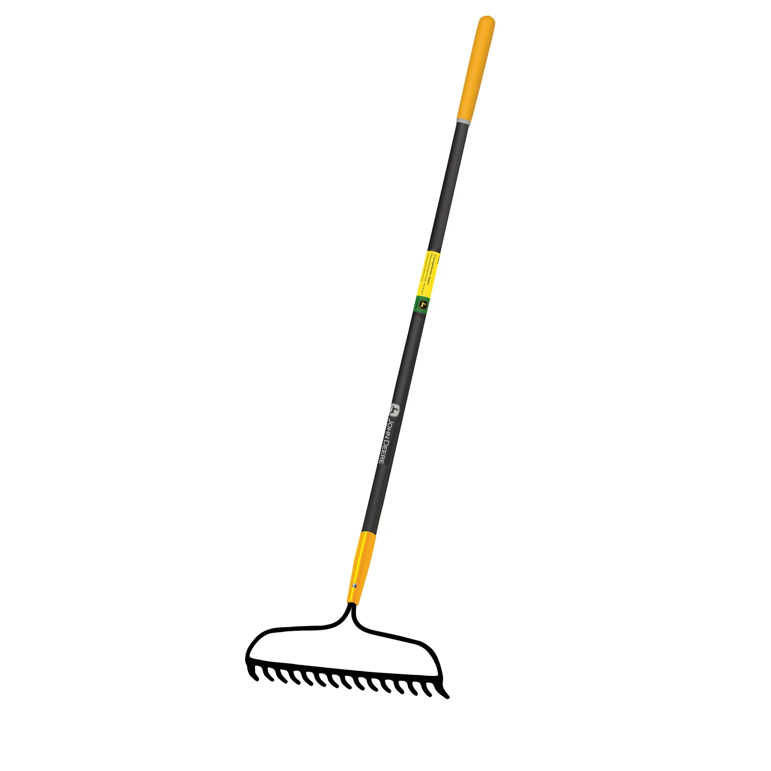 66 In. 15 Tine Steel Bow Rake With Fiberglass Handle