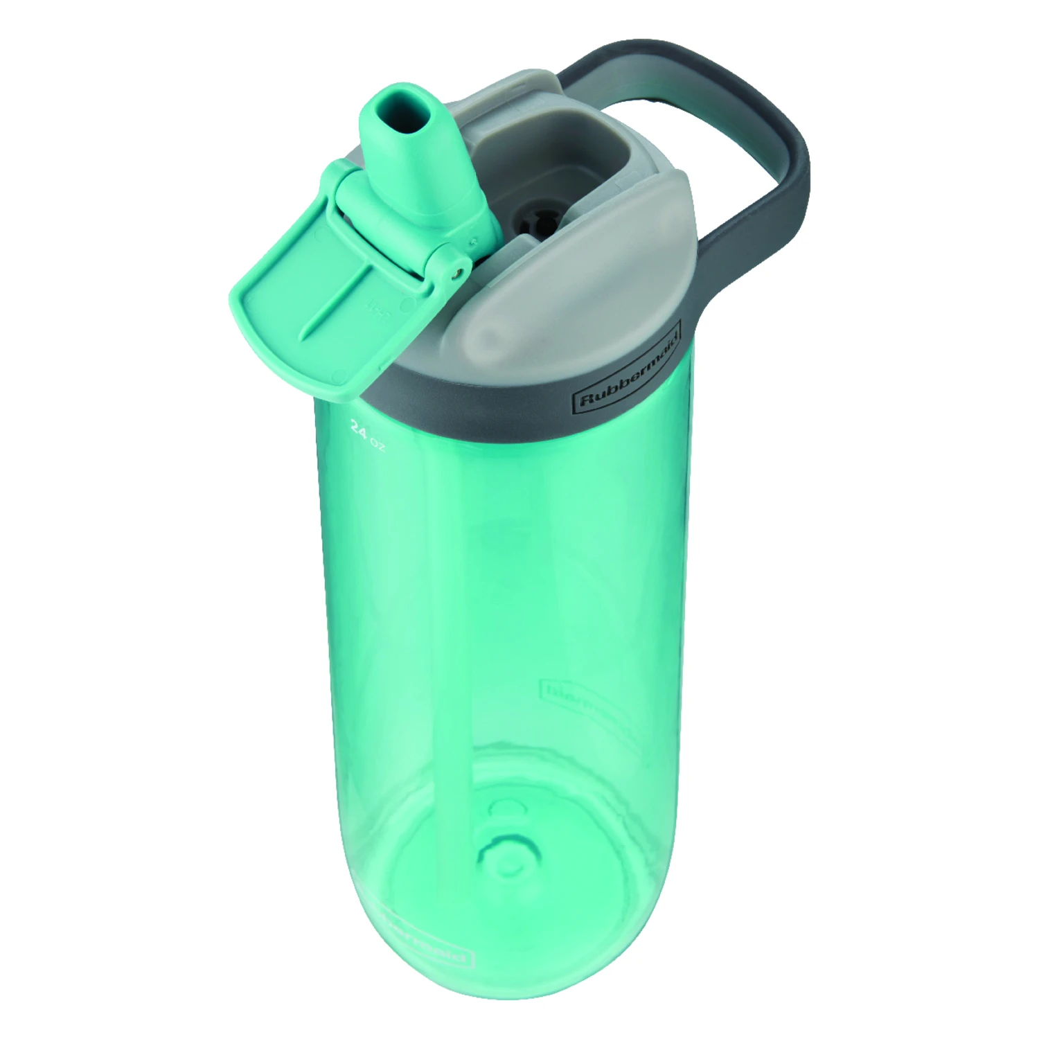 24 Oz Aqua Bpa Free Water Bottle With Ergonomic Design And Leak-proof Lid