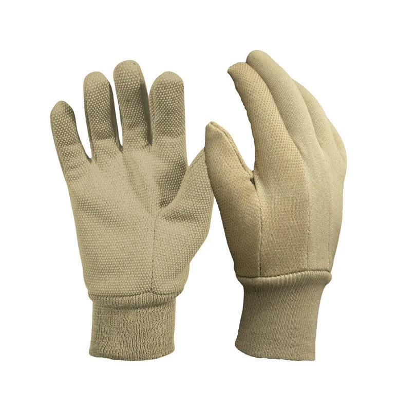 Jersey Cotton Gloves, Mini Dots, Men's M