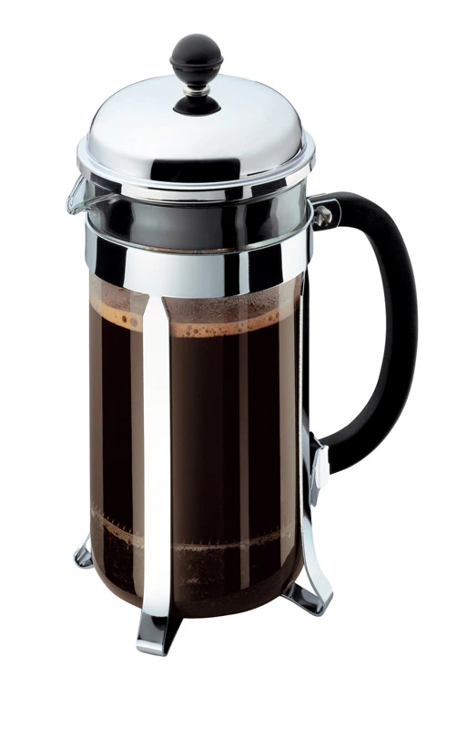 Chambord 34 Oz Silver French Press Coffee Maker Model 1928-16us4