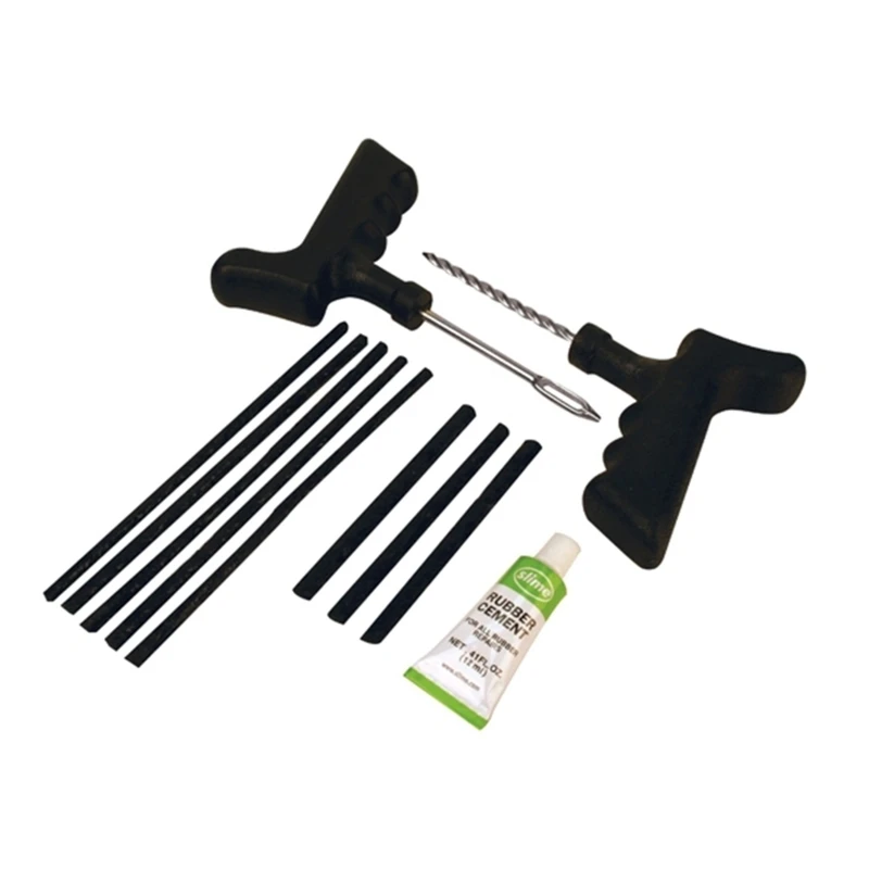Deluxe Tire Plug Kit For Atvs, Wheelbarrows, And Lawn Mowers - 11 Pieces