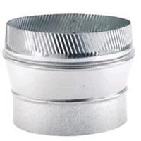 6 Inch X 7 Inch Galvanized Stove Pipe Taper Increaser - 26 Gauge