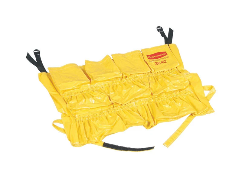 20.5 In. Vinyl Caddy Bag With 12 Pockets - Yellow