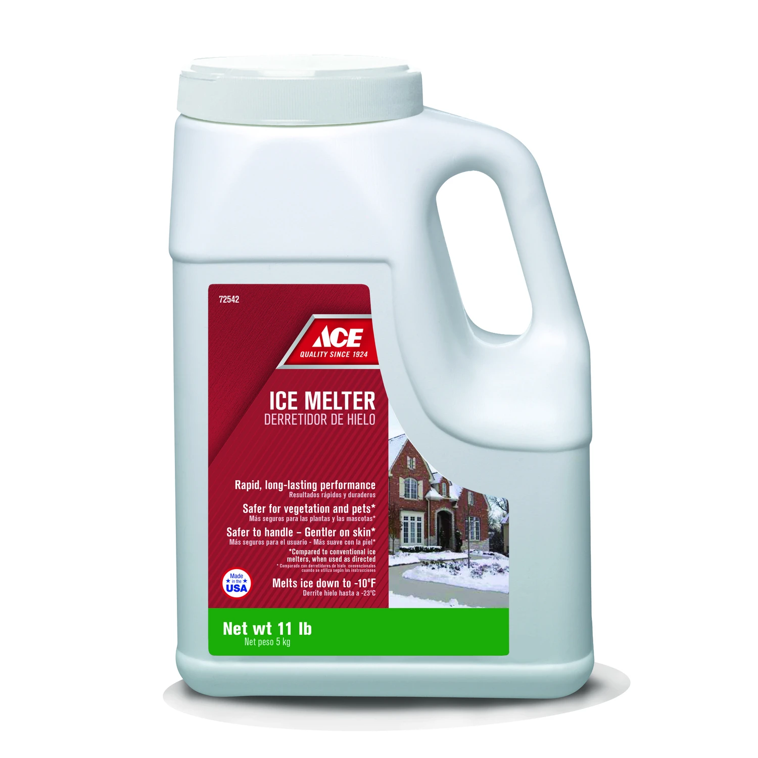Pet Friendly Granule Ice Melt 11 Lb - Magnesium Chloride & Sodium Chloride Blend