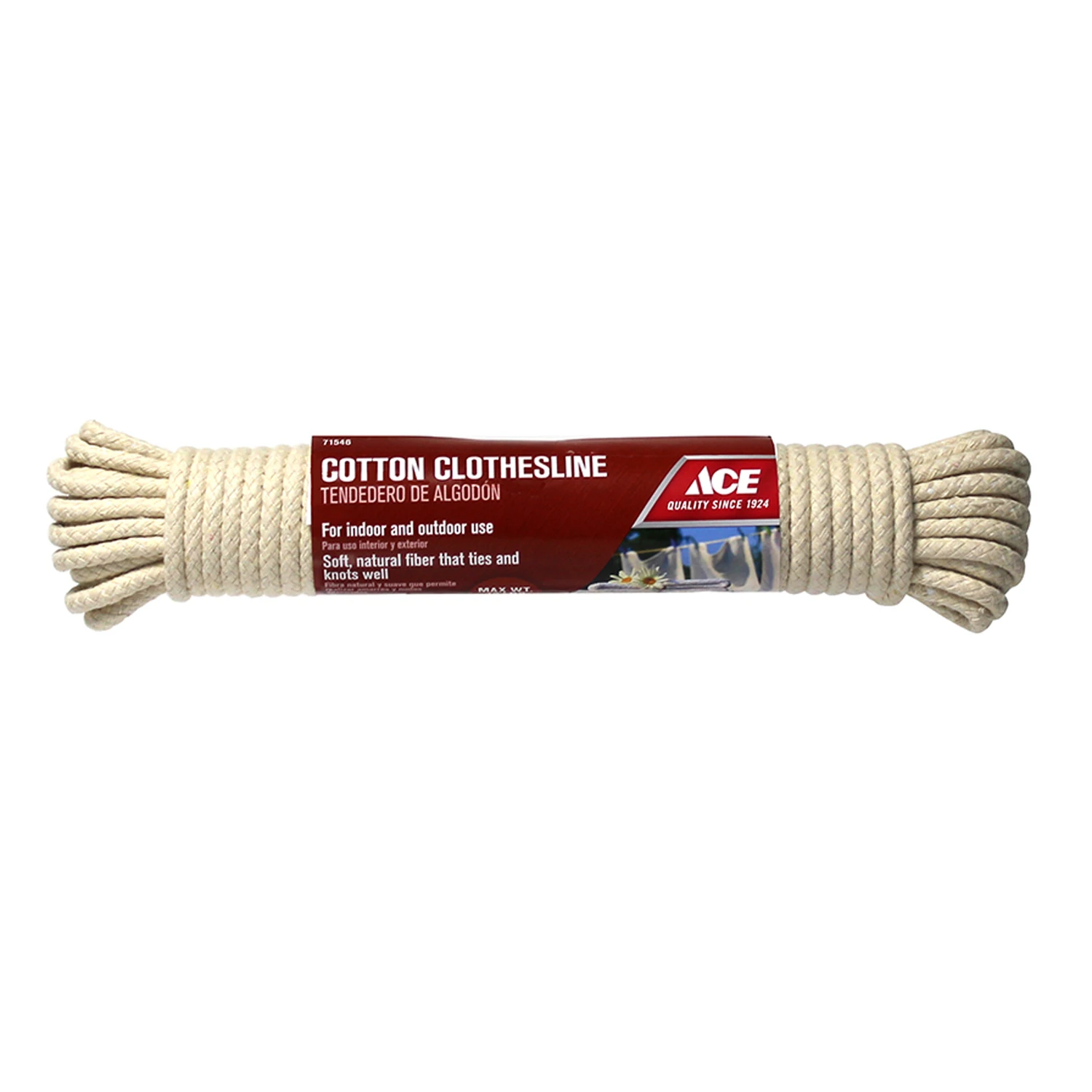 50 Ft. Cotton Clothesline - Model 71546 - Durable And Eco-friendly