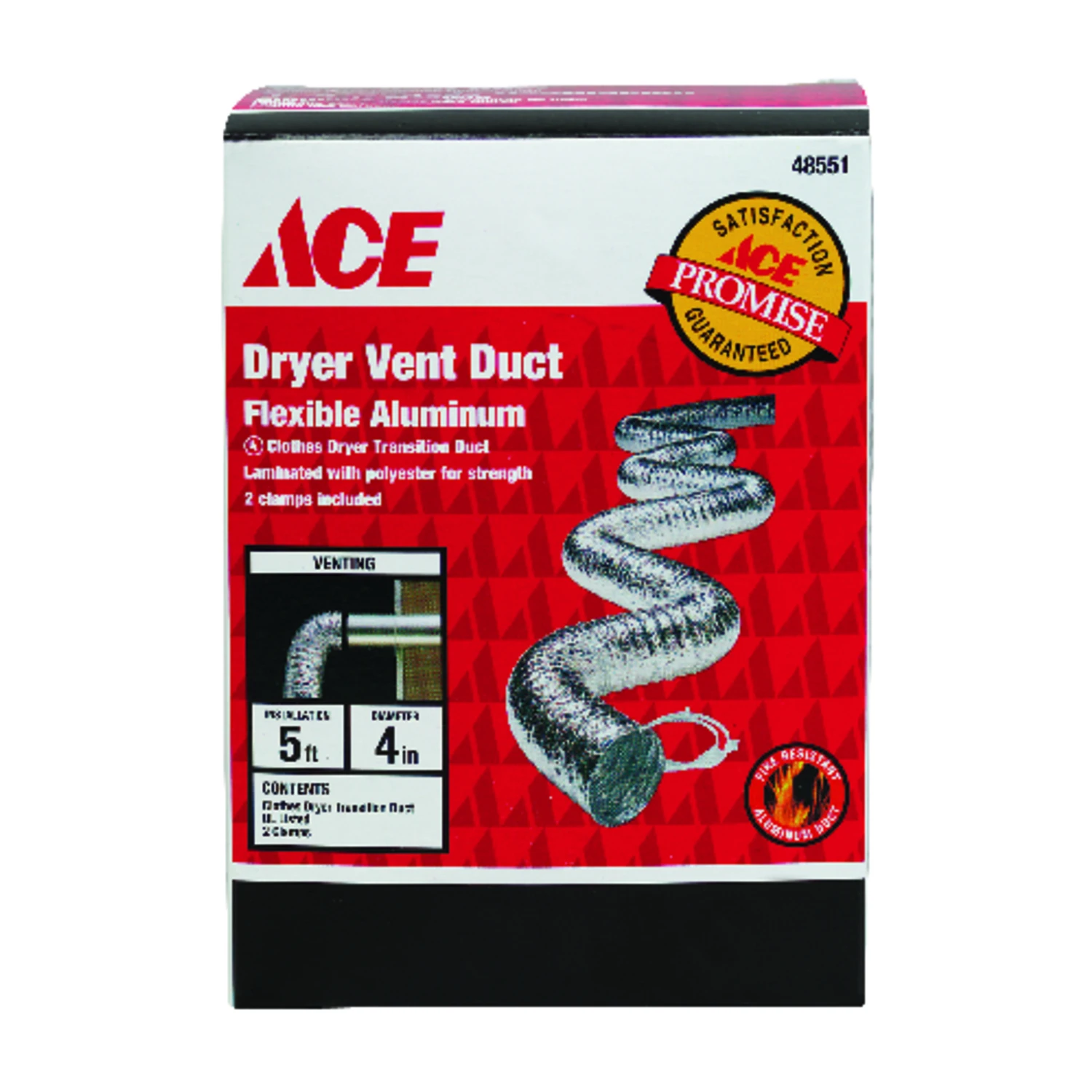 DRYER VENT DUCT 60 X 4"