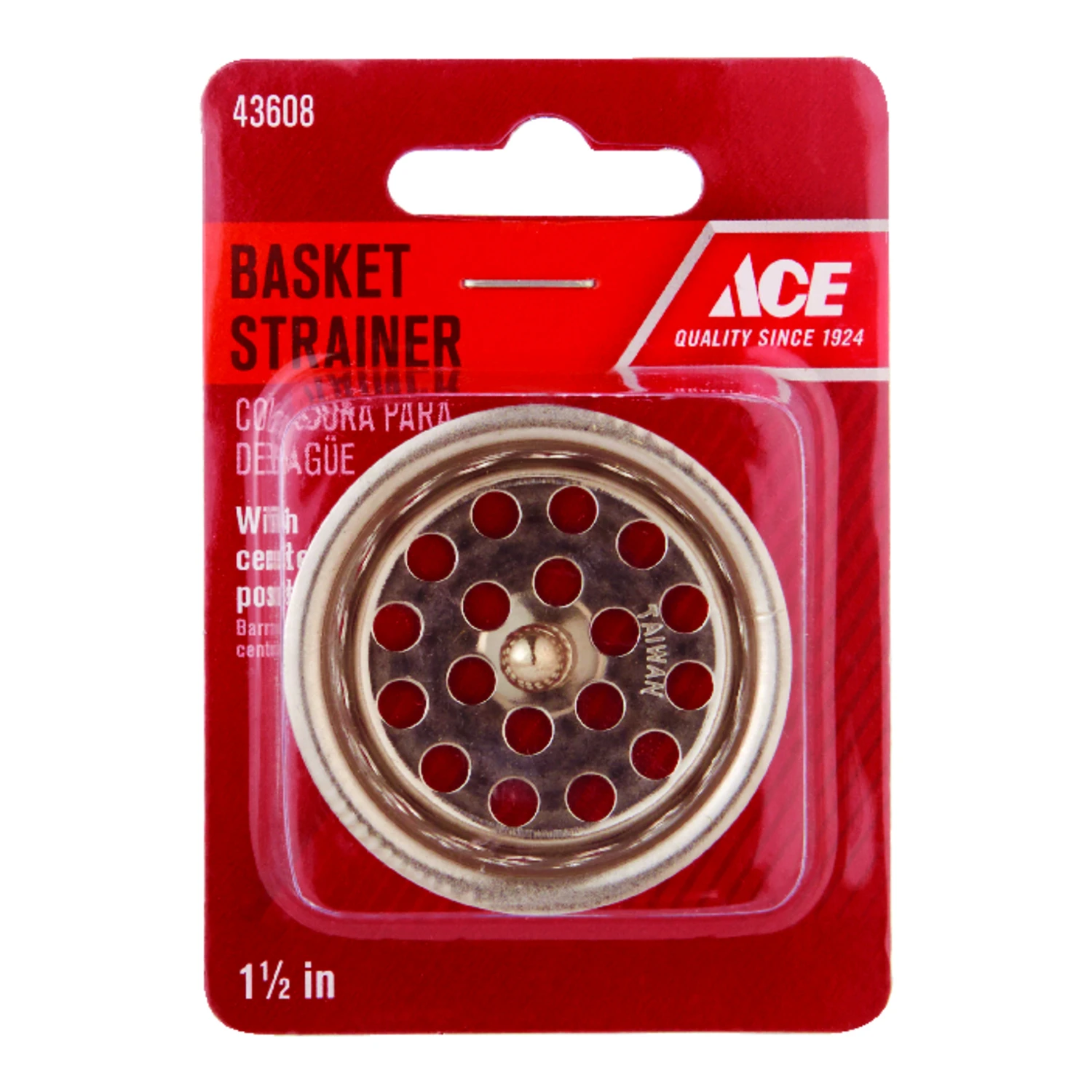 1-1/2 In. Diameter Stainless Steel Crumb Cup Basket Strainer