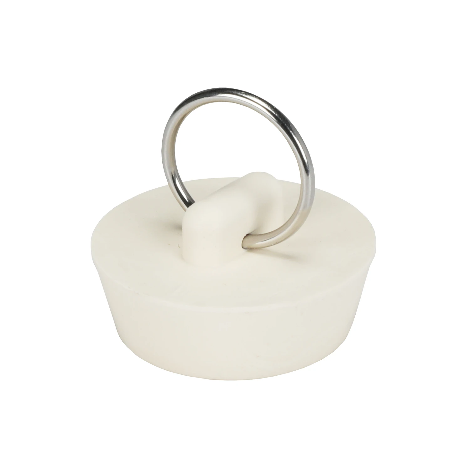 1-1/4 In. White Rubber Sink Stopper For Kitchen And Bathroom Drains