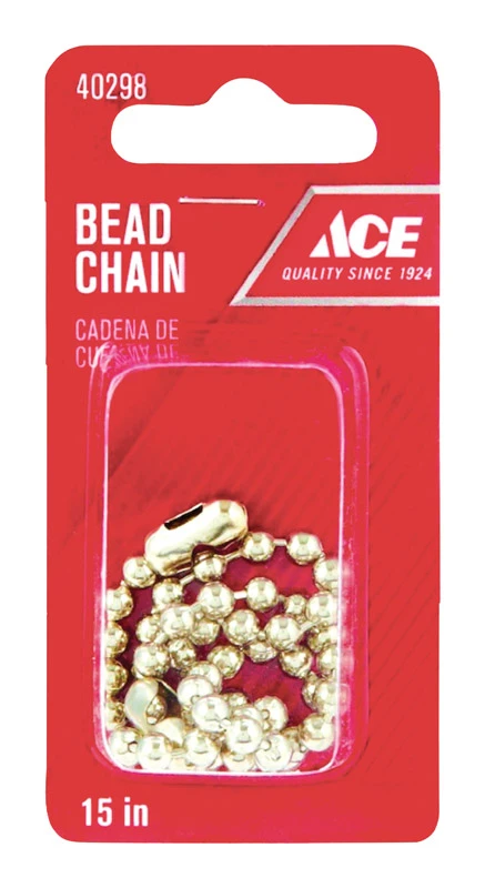 Standard 15 In. Polished Chrome Sink Stopper With Beaded Chain