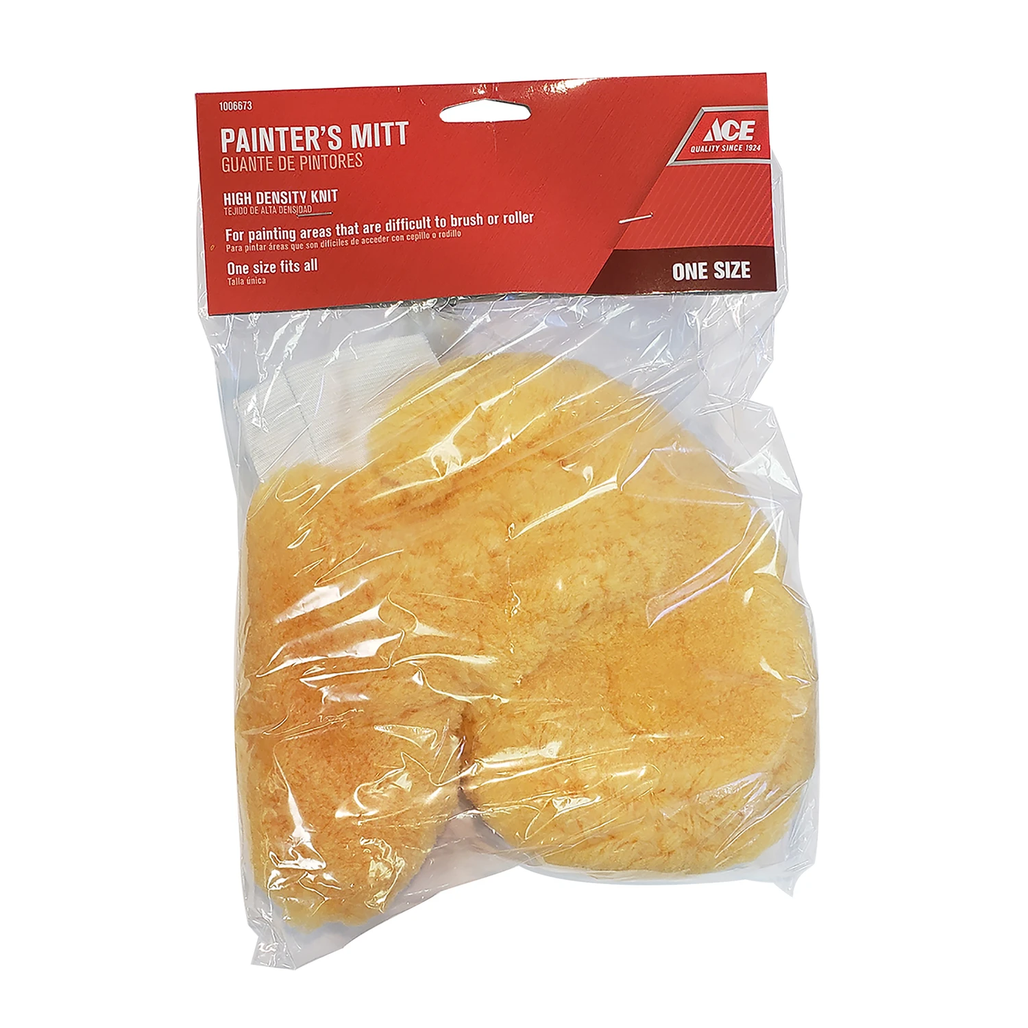 Yellow Synthetic Fiber Painter's Mitt For Professional Quality Painting