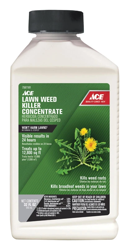 Lawn Weed Killer Concentrate 32 Oz - Effective Broadleaf Weed Control