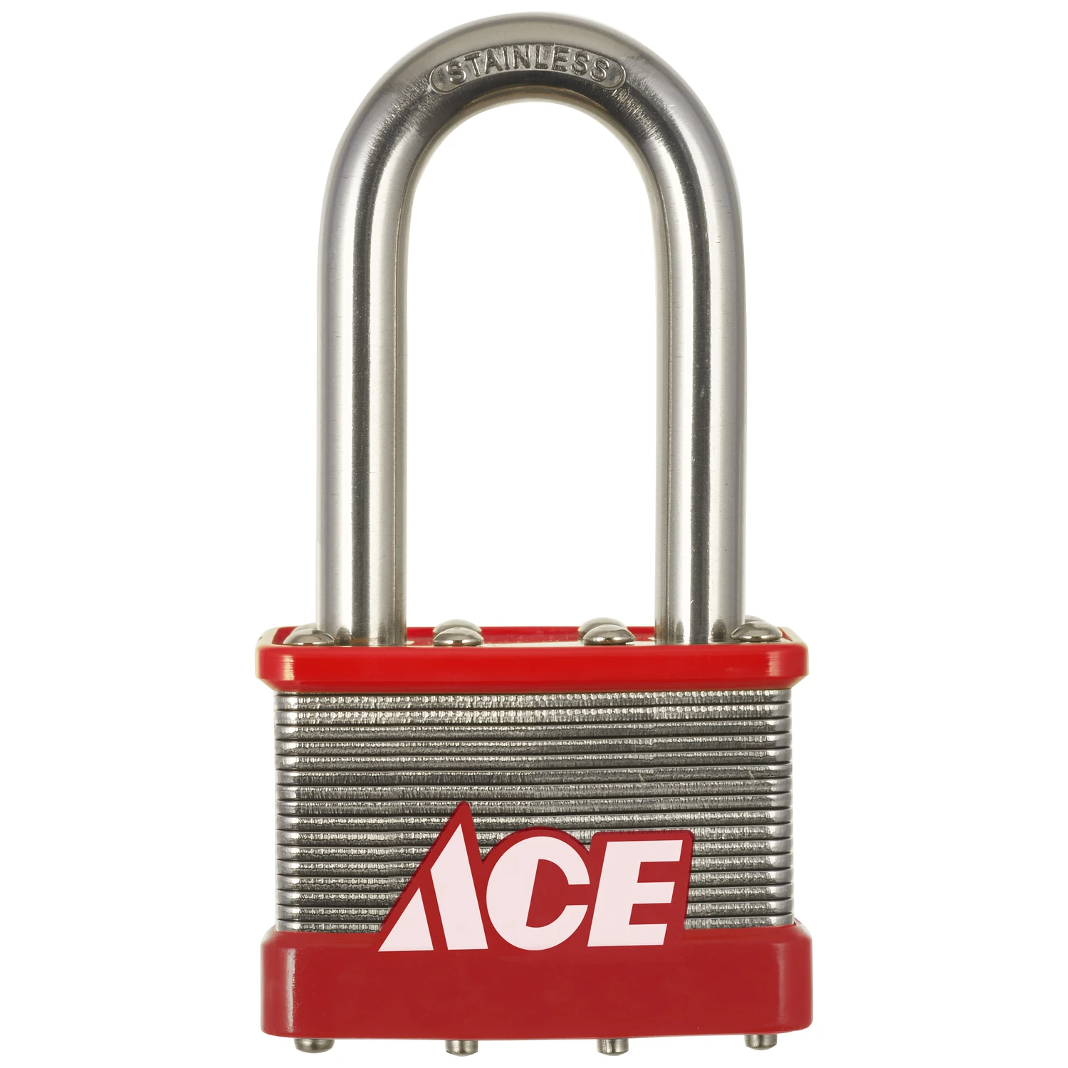 Ace 1.5 in. H x 2 in. W Stainless Steel 4-Pin Cylinder Padlock 1 pk