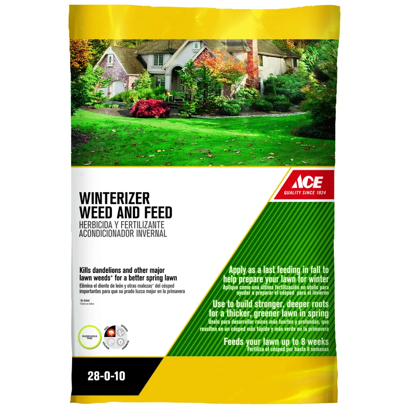 28-0-10 Winterizer Weed & Feed Lawn Fertilizer For Multiple Grass Types 15000 Sq Ft