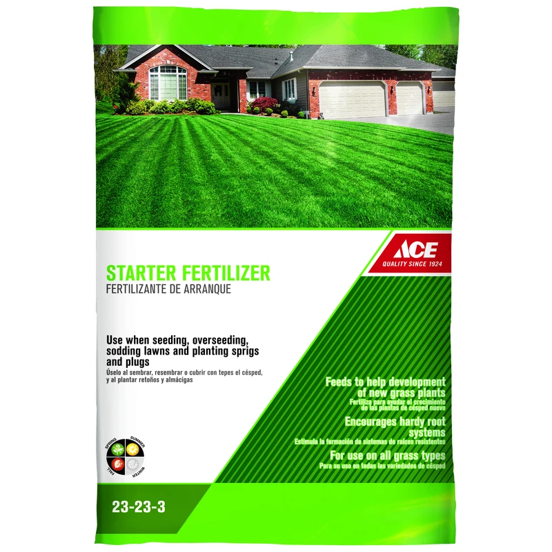 23-23-3 Starter Fertilizer For All Grass Types, 5000 Sq Ft Coverage