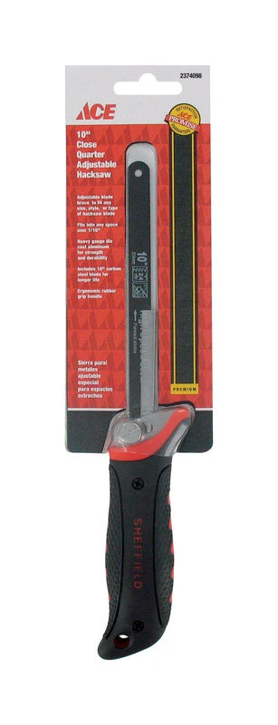 10 Inch Adjustable Carbon Steel Close Quarter Hacksaw With Ergonomic Grip