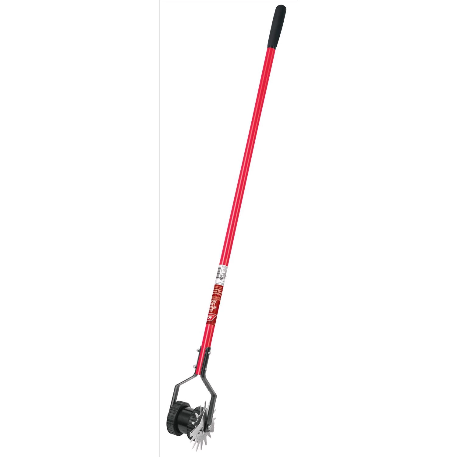 Steel Dual-wheeled Rotary Edger With 48 In. Fiberglass Handle For Lawn Care