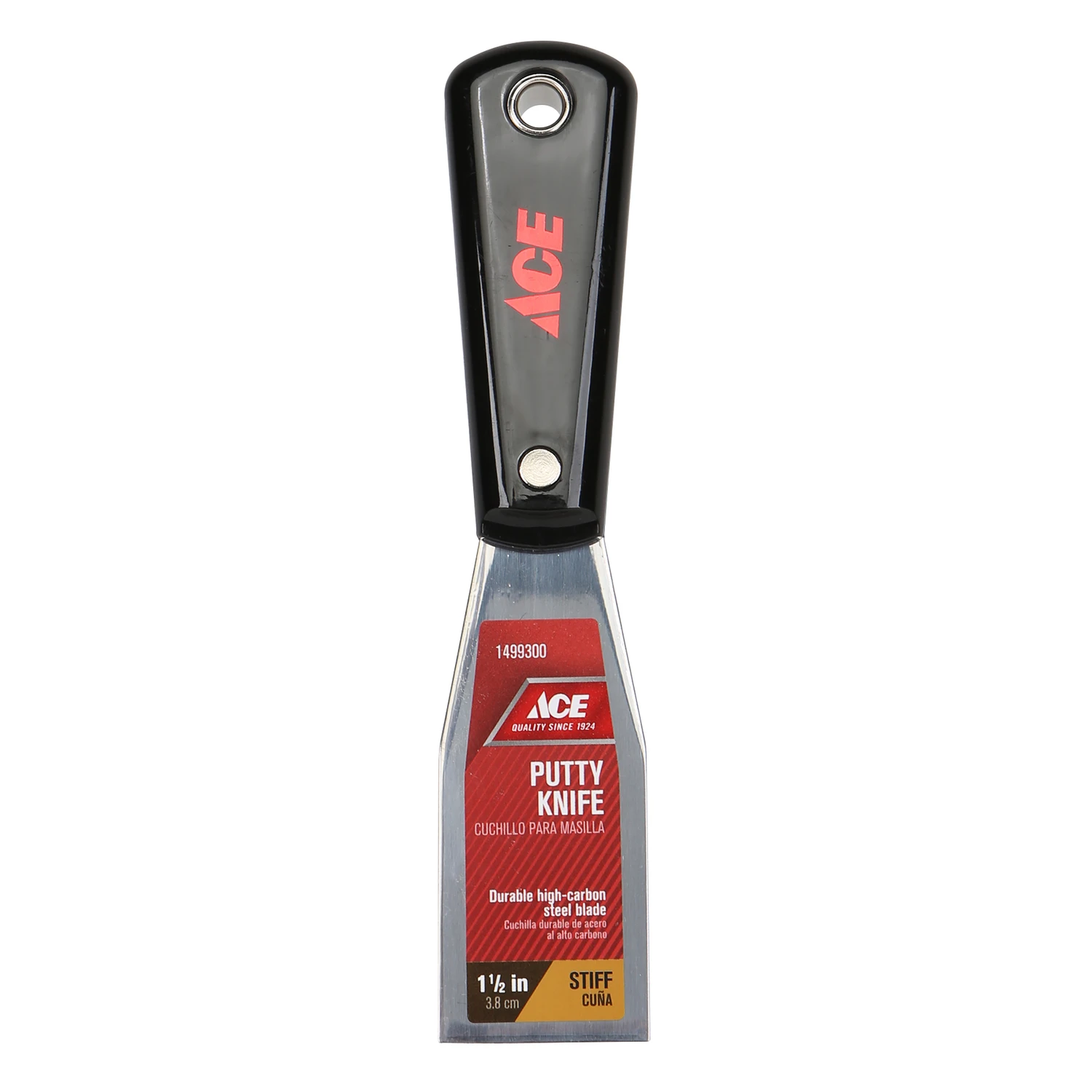 1.5 In. W High-carbon Steel Stiff Putty Knife With Professional Handle