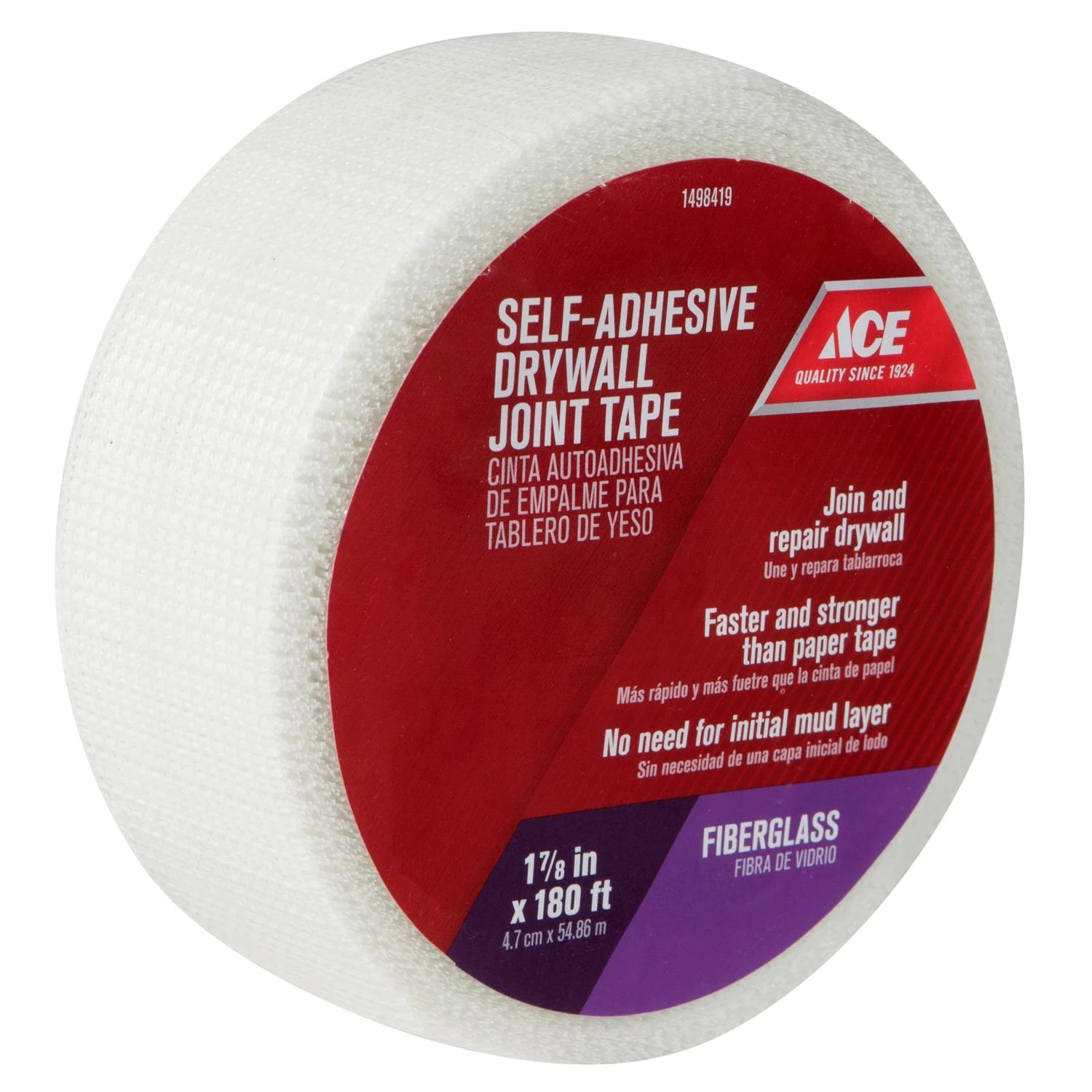 180 Ft. L X 1-7/8 In. W Self-adhesive Fiberglass Mesh Drywall Joint Tape