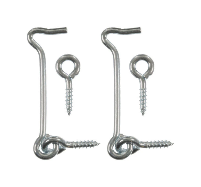 GATE HOOK SS 3" 2PK
