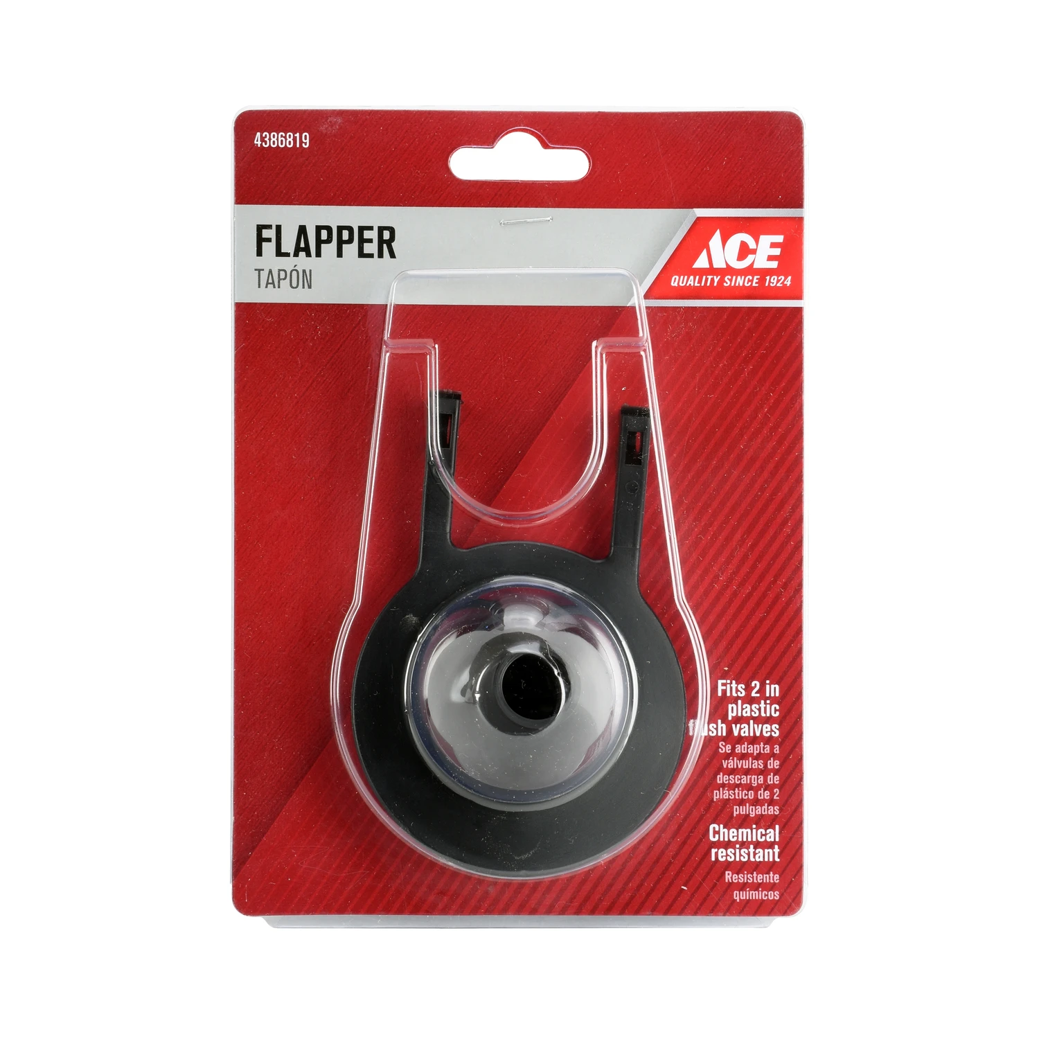Universal Fit Toilet Flapper Blue Rubber With Chain And Hook